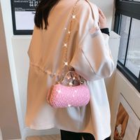 PVC Solid Color Hollow Evening Bags main image 8