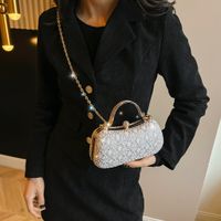 PVC Solid Color Hollow Evening Bags main image 2