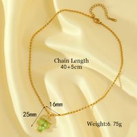 Wholesale Sweet Simple Style Grape Stainless Steel Copper Inlay 18K Gold Plated Zircon Pendant Necklace main image 2