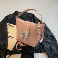 Women's Bow Knot Classic Style Flip Cover Bucket Bag main image 1