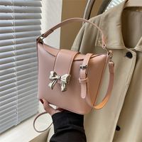 Women's Bow Knot Classic Style Flip Cover Bucket Bag main image 3