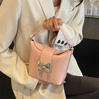 Women's Bow Knot Classic Style Flip Cover Bucket Bag main image 5