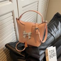 Women's Bow Knot Classic Style Flip Cover Bucket Bag main image 2