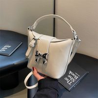 Women's Bow Knot Classic Style Flip Cover Bucket Bag sku image 1