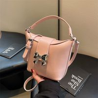 Women's Bow Knot Classic Style Flip Cover Bucket Bag sku image 2