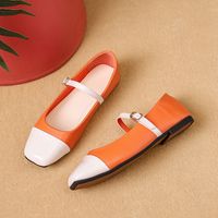Women's Casual Solid Color Square Toe Flats main image 2