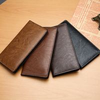 Men's Solid Color Pu Leather Flip Cover Wallets main image 6