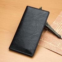 Men's Solid Color Pu Leather Flip Cover Wallets sku image 5