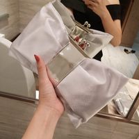 Polyester Bow Knot Square Evening Bags sku image 2