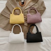 Mujeres Pequeña Cuero Sintético Color Sólido Estilo Preppy Estilo Clásico Cremallera Bolsas De Hombro main image 6