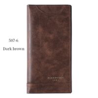 Men's Solid Color Pu Leather Flip Cover Long Wallets sku image 5