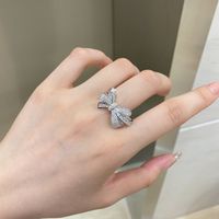 Sterling Silver Elegant Sweet Bow Knot Rings main image 1