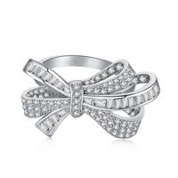 Sterling Silver Elegant Sweet Bow Knot Rings main image 2