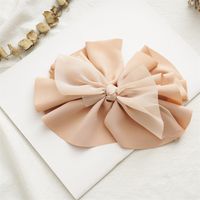 Women's IG Style Sweet Bow Knot Cloth Hair Clip sku image 4