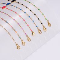 Wholesale Jewelry Simple Style Heart Shape Stainless Steel 18K Gold Plated Epoxy Plating Bracelets main image 8