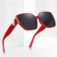 Elegant Simple Style V Shape Pc Square Full Frame Women's Sunglasses main image 1