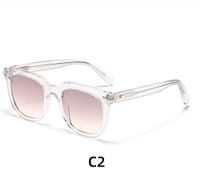 Simple Style Gradient Color Nylon Round Frame Full Frame Women's Sunglasses sku image 2