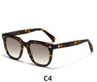 Simple Style Gradient Color Nylon Round Frame Full Frame Women's Sunglasses sku image 3