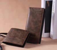 Men's Solid Color Pu Leather Flip Cover Long Wallets main image 6