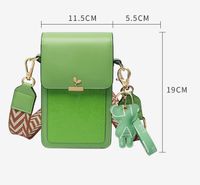Women's Pu Leather Solid Color Classic Style Magnetic Buckle Phone Wallets main image 2