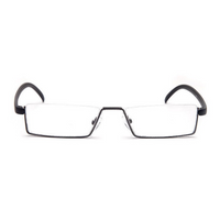 Simple Style Solid Color Resin Square Half Frame Optical Glasses main image 3