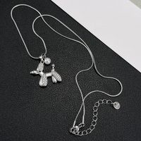 Wholesale Simple Style Dog Stainless Steel Copper Layered Pendant Necklace main image 5