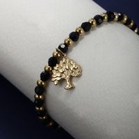 XUPING Simple Style Life Tree Stainless Steel Beaded Rope 14K Gold Plated Unisex Bracelets main image 8