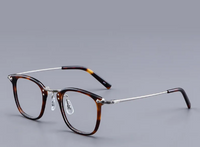 أسلوب بسيط اللون الصامد مادة صمغية مربع اطار كامل النظارات البصرية sku image 2
