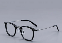 أسلوب بسيط اللون الصامد مادة صمغية مربع اطار كامل النظارات البصرية sku image 3