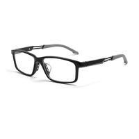 Simple Style Sports Solid Color Resin Square Full Frame Optical Glasses sku image 3