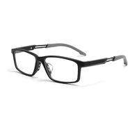 Simple Style Sports Solid Color Resin Square Full Frame Optical Glasses sku image 4