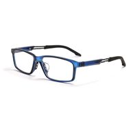 Simple Style Sports Solid Color Resin Square Full Frame Optical Glasses sku image 2