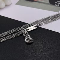 Stainless Steel Hip-Hop Geometric Double Layer Necklaces main image 3