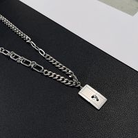 Stainless Steel Hip-Hop Geometric Pendant Necklace main image 3