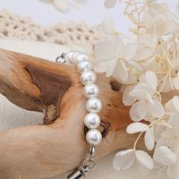 IG Style Geometric 304 Stainless Steel Artificial Pearl Bracelets In Bulk main image 7