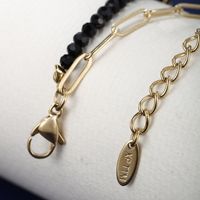 Wholesale Jewelry XUPING Simple Style Water Droplets Heart Shape 304 Stainless Steel Beaded 18K Gold Plated Beaded Plating Bracelets main image 9