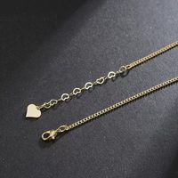 Copper 18K Gold Plated Elegant Romantic Heart Shape Inlay Zircon Pendant Necklace main image 5