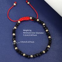 Wholesale Jewelry XUPING Simple Style Geometric Star Heart Shape 304 Stainless Steel Beaded Artificial Gemstones 18K Gold Plated Beaded Inlay Bracelets sku image 1