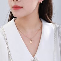 Glam XUPING Simple Style Geometric Alloy Copper Alloy Inlay Artificial Gemstones 18K Gold Plated Women's Earrings Necklace main image 5