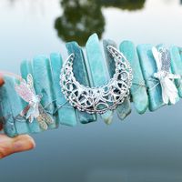 Women's Simple Style Commute Color Block Alloy Inlay Natural Stone Gem Crystal Crown sku image 16