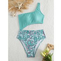 Women's Sexy Printing Solid Color Printing Hollow Out 1 Piece One Piece Swimwear main image 3