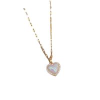 Titanium Steel IG Style Heart Shape Pendant Necklace main image 4