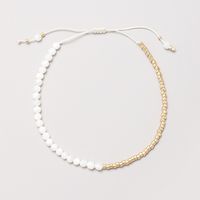 Simple Style Round Artificial Crystal Beaded Women's Bracelets sku image 1
