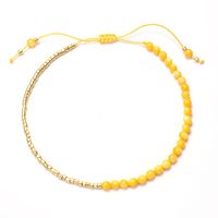 Simple Style Round Artificial Crystal Beaded Women's Bracelets sku image 7