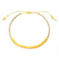 Simple Style Round Artificial Crystal Beaded Women's Bracelets sku image 8