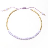 Simple Style Round Artificial Crystal Beaded Women's Bracelets sku image 10