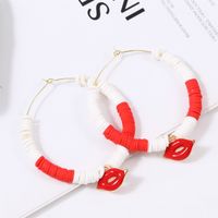 1 Pair Simple Style Classic Style Color Block Beaded Alloy Earrings main image 3
