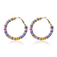 1 Pair Simple Style Classic Style Color Block Beaded Alloy Earrings sku image 1