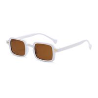 Casual Solid Color Ac Square Full Frame Women's Sunglasses sku image 4