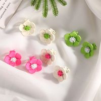 1 Pair Sweet Flower Stoving Varnish Alloy Ear Cuffs main image 1